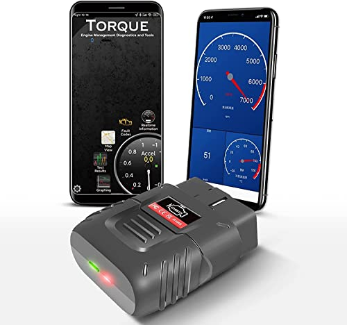 AICARGER Wireless OBD2 Diagnosegerät Bluetooth, IOS & Android & Windows – 3000 Code Datenbank – geeignet für Auto,OOBD2-Adapter Fehlercodeleser scannen mit OBDII/EOBD Protokoll