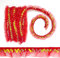 duoyif Paillettenband Elastisches Spitzenband 11Meter 25mm Pailletten Spitzenband Glitzer Spitzenborte Stretch Spitze Elastische Spitzenborte Paillettenband Für Kostüm Handwerk Nähen Deko (Rot)