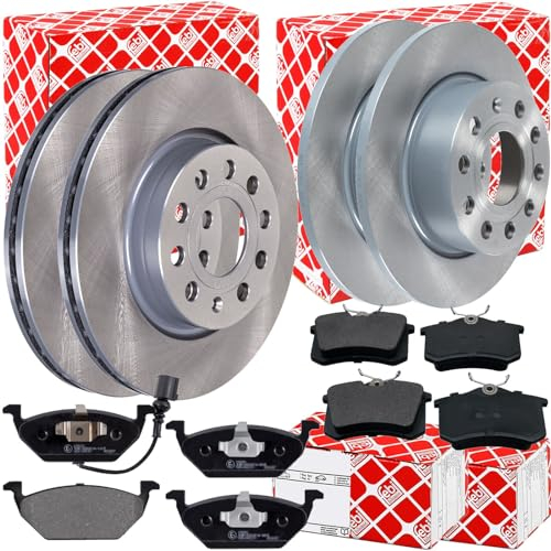 Bremsscheiben + Beläge vorne + hinten für 1.2 1.4 1.6 1.9 TDI Golf 5 + 6 A3