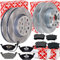 Bremsscheiben + Beläge vorne + hinten für 1.2 1.4 1.6 1.9 TDI Golf 5 + 6 A3