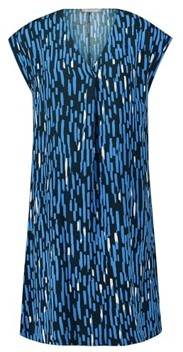 Betty & Co Damen Casual-Kleid mit Print Dunkelblau/Blau,38