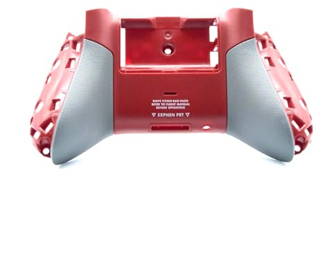 XSS XSX Extra Unteres Gehäuse, untere Abdeckplatte, limitierter rot/grauer Ersatz, für Xbox Series X/S Wireless Controller, DIY für Battlefield Edition hintere Abdeckplatte Zubehör