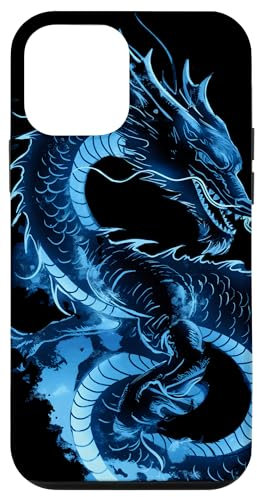fliegender japanischer Drache mit Kanji Schrift Fantasy Hülle für iPhone 12 mini