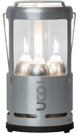 UCO Candlelier Kerzenlaterne, Raw Aluminium