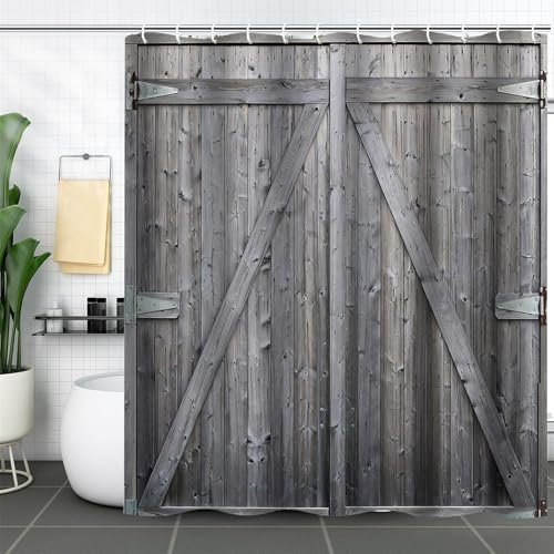 FAIRYGATE Bathrooms Showers Vorhang Dusche Duschvorhang 180 x 180cm Shower Curtains mit 12 Duschvorhanghaken Polyester Duschvorhänge Anti Schimmel Badewannenvorhang Maschinenwaschbar B8318