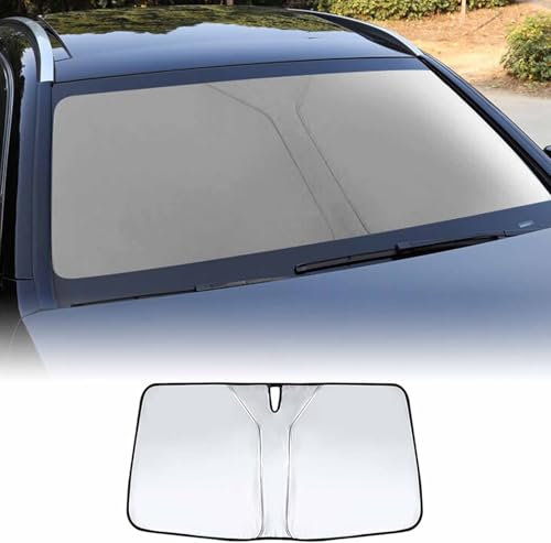 SAPINGNB Parasol Coche Delantero para Citroen C4 Picasso/Grand C4 Picasso/Grand C4 Spacetourer, Coche Parasol para Parabrisas Protección UV Aislamiento TéRmico Accesorios,B/Silver