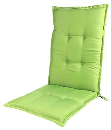 Adirondack Stuhlkissen für den Außenbereich, wasserdicht, hohe Rückenlehne, Gartenstuhl-Pads mit Bändern, Liegestuhlkissen für Terrassenmöbel, 119,4 x 50 cm