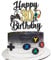 Xsstarmi 1 Pack Happy 30th Birthday Cake Topper Glitter Video Game Theme Birthday Cake Pick Hello 30 Fabulous Cheers to 30 Years Cake Decorations for Game Theme Happy 30th Birthday Party Supplies