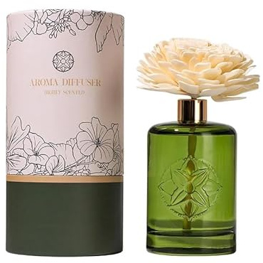 LUXXIA - Flowery - Green Leaf - 150ml - Endless Green | Raumduft mit frische, grünen, zitronig-blumigen Noten und natürlichen Grasnuancen - Raumerfrischer Duftstäbchen Diffusor Lufterfrischer Diffuser