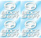 StampaGenerale - 4 Adesivi Antifurto Auto Block Shaft in PVC (5,5x4,5 Cm) Sticker Deterrente Visivo Resistente e Facile da Applicare (4 Block Shaft, Bianco)