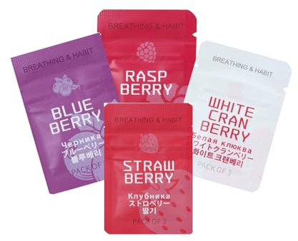Aromatisierte Innenfilterpackungen: Himbeere, Heidelbeere, Weiß, Cranberry, Starwberry aromatisierter Luftathlace-Filter, natürliches ätherisches Öl, Atemfilter