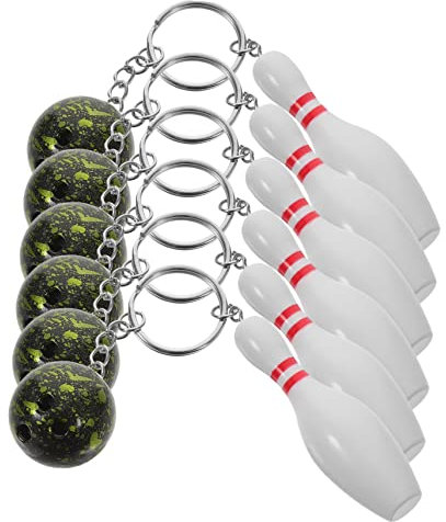 POPETPOP 6stücke Bowlingkugel-schlüsselanhänger Bowling Kugel-keychain Bowling-party-mitbringsel
