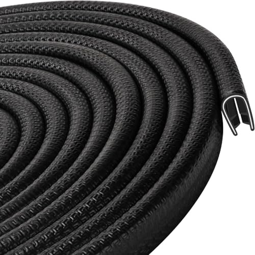 Joint Protection pour Bord de Tole Serrage 5-6mm Joint de Porte Voiture | Profilé Caoutchouc en U 6mm pour la Plupart des Voitures Traitement de la Tôle Construction Navale Artisanat 5 mètres