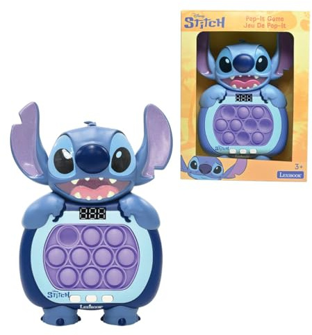 LEXIBOOK, Stitch Fast Push Game, JG500D | Disney Stitch design, Blue