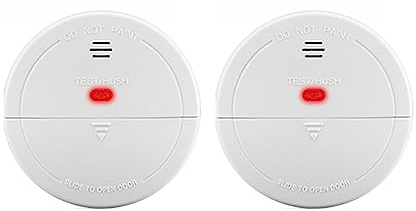 Smart Home WIFI GSM Security Alarm System Wireless Burglar Motion Detector Door Window Sensor IP Camera(Smoke Detectors X2)