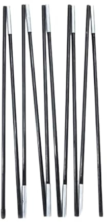 rockible Zeltstange Ersatz Fiberglas Zeltgestänge Camping Gestänge Outdoor Stützstange Klappbar mit Stahlkern für Trekking Zelten Camping Ausflüge, 10 Abschnitte