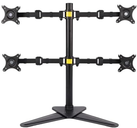 Monitor stand， Desktop Quad Monitor Free Standing Mount Four Display Arm LCD Stand 4 Screen Fit For 10-30 Max Support 10KG Bracket ，parts