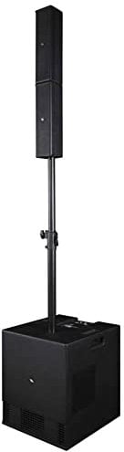 Proel SESSION4 - Sistema audio array a colonna 1200W di picco, con modulo MP3 USB SD e bluetooth stereo, Nero