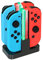 INNVO Power Dock - Switch Joycon Controller Charger, dock di ricarica 4 in 1 per controller Nintendo, stazione di ricarica rapida, cavo di ricarica USB C incluso, nero