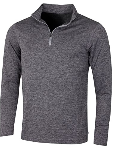 Calvin Klein Mens 2026 Harlem 1/4 Zip Lightweight Technical CK Golf Sweater