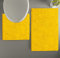 LuxUrux Luxury Chenille (2-Piece) Bath Mat Set, Soft Plush Anti-Slip Rug + Toilet Mat.1'' Microfiber Shaggy Carpet, Super Absorbent (Lemon, 80 x 50 cm + U Shaped 50 x 50 cm)