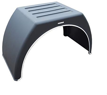 Trupa Kotflügel LKW Zwillingsbereifung Breite 550mm Spannweite 1130mm Schwarz Kunststoff