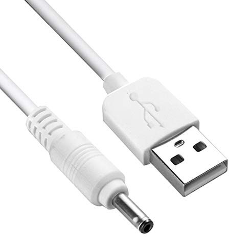 Cable de Carga USB a CC de 3,5 V de Repuesto para Foreo Luna/Luna 2/Mini/Mini 2/Go/Luxe, Limpiador Facial, Cable de Cargador USB de 100CM