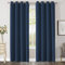 CUCRAF Gardinen mit Ösen Vorhang Blickdicht 2er Set H245 x B140 cm Thermovorhang Kälteschutz Navy Blau Verdunklungsvorhänge, Weich und Langlebig Schallschutz Vorhang für Schlafzimmer Wohnzimmer