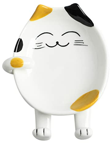 Porte-Cuillère en Céramique Support de Repos Cuillère de Cuisine Repose- Cuisinière e-Louche Repose-Ustensile de Cuisson Spatule e-Fourchette