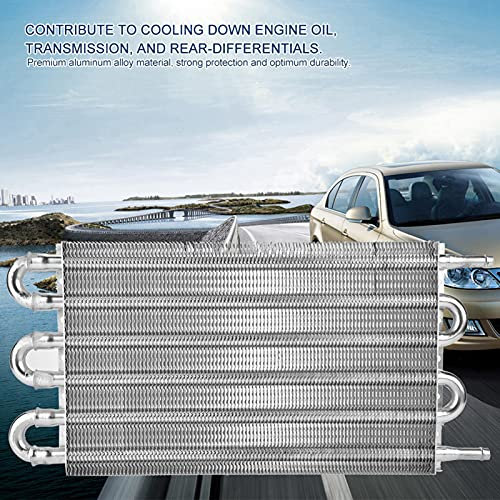 Enfriador De Aceite, Enfriador De Aceite Hidráulico Enfriador De Aceite Fuerte Radiador Remoto 6 Filas Óptimo Para Convertidor De Radiador Automático-manual