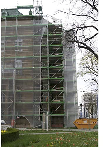 Sandstrahlnetz (120 g/qm) 2,57m x 50m - schwer entflammbar (B1) - Weiß