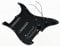 KLKL Schwarzer 3-Schicht Vorgeführt HSS. Pickguard Für Stratocaster. Vorverdrahtetes Schlagbrett