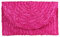 EVEOUT Women's Woven Straw Handbag Summer Clutches Purse Beach Vacation Bag Rose red
