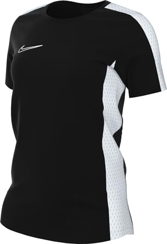 Nike Short-Sleeve Soccer Top W NK DF Acd23 Top SS, Black/White/White, DR1338-010, M