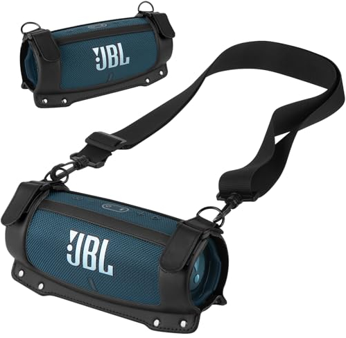 TXEsign Étui de transport pour enceinte portable JBL Charge 4/Charge 5, étui de protection en EVA avec bandoulière réglable (noir)