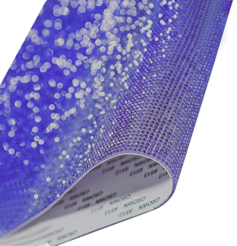 Kristall Strass Aufkleber Selbstklebende, Selbstklebend Aufkleber Glitzer, Auto Glitzer, für Kleidung, Schuhe, Telefon Fall, Auto Dekorationen (Juwel Blau)