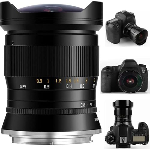 TTArtisan 11mm F2.8 Objektiv Full Fame Fisheye Kompatibel mit Spiegelreflexkameras Für Canon EF-Mount EOS-1D X Mark III EOS 5D Mark IV EOS 6D Mark IV und andere Vollformatkamera.