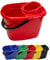 Professional 14L Mop Bucket with Wringer (Red) Colour Coded With Easy Carry Handle for Domestic and Commercial Cleaning Hospital Contract Cleaning Bucket Industrial - Avern