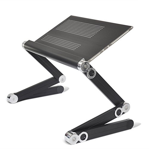 Steh-Laptop-Ständer Auto-Bett-Schreibtisch-Tisch fauler Klappschreibtisch-Computerständer 17528 (Farbe: Weiß, Größe: 45 * 24,5 cm) (Schwarz 52 * 24,5 cm)