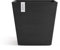 Ecopots Blumentopf Rotterdam Dunkel Grau - 40 x 40 cm quadratisch groß - Pflanzentopf aus Recycling Kunststoff - Übertopf modern für Indoor und Outdoor