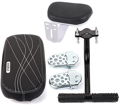 ANKROYU Fahrrad Rücksitzkissen Armlehne Fußstütze Set, Universal Fahrrad Kinderrücksitz Rücksitz, Kindersicherheitskissen Armlehne Handlauf Hintere Fußpedale