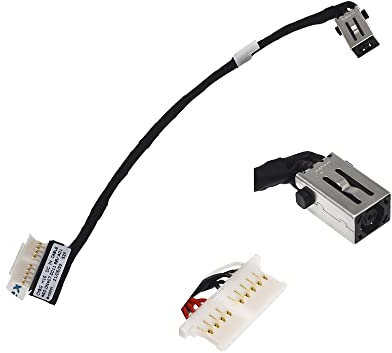 KINPOWER DC Jack Connecteur Alimentation Compatible Avec Dell Inspiron 16 7610 Ligne：10cm