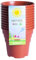 Happy Pots - Lot de 10 pots de fleurs en plastique de qualité supérieure réutilisables pour intérieur/extérieur, décoration d'intérieur, jardinage, rond, robuste, résistant aux UV, recyclables, 10 cm,