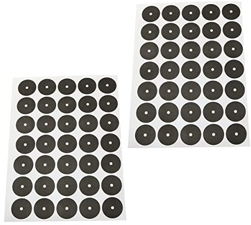 BESPORTBLE 8 Blätter Billard-Punkt-Aufkleber Billardtisch Billiard-Tisch Snooker-tischaufkleber Tisch Für Pool Tischplätze Schwarze Snooker-Punkte Billardtuch Faserstoff Austauschbar