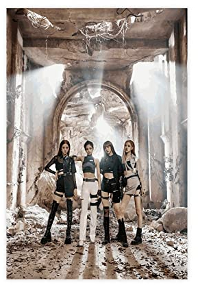 K-pop Blackpink Poster (3) Leinwand Poster Wandkunst Dekor Druck Bild Gemälde für Wohnzimmer Schlafzimmer Dekoration 30 x 45 cm