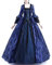 YESOK 2023 Robe Rétro Médiévale Femme Grande Taille Manches Trompette Reine Victorienne Renaissance Gothique Maxi Vintage Adulte Deguisement Carnaval Halloween Cosplay Fête