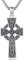 Friggem Kreuz Halskette 925 Sterling Silber Keltischer Knoten Kreuz Anhänger Christlicher Kreuz Anhänger Amulett Schmuck Geschenke für Damen und Herren