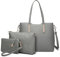 Miss Lulu Borsa Tote Shopper Donna Medio Impermeabile, Borsa a Mano 3 Set in PU Pelle,Borse a Spalla Tracolla Donne per Shopping Scuola Viaggio