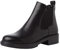 Tamaris Botines Chelsea de Piel para Mujer, Tacón Cuadrado, Cómodos, Negro, 40 EU