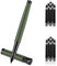 Amaxiu Luxury Fountain Pen Set, 0.5mm Fine Nib Metal Fountain Pen with Converter and 10 3.4mm Black Ink Cartridges Smooth Writing Fountain Pen Business Nice Pen for Office Men Women(Green)